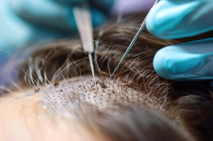 FUE hair transplant procedure at Cosmoweave Jammu